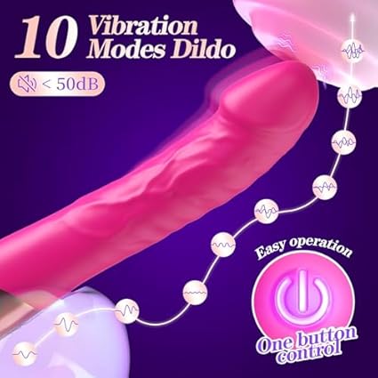 Vibradorador Mujer Juguetes Eróticos Pareja Sexuales 10 Modos APP Grande Dildo Realista consoladores.. para mujer con vibración，Dildo Realista Vibrador vibrador clítoris Juguete Sexualmuje