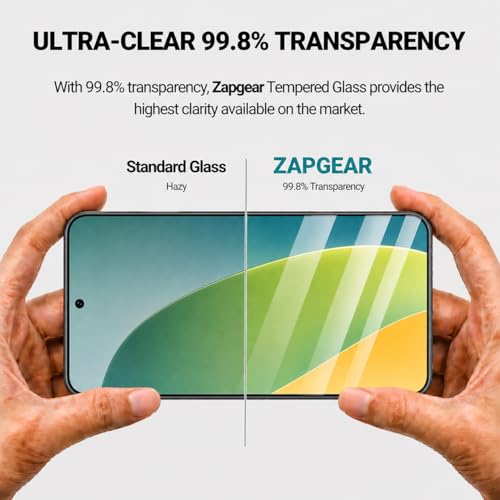 Image of Tempered Glass for Samsung M56 and F56 | 9H Hardness Screen Protector | HD Clear | Bubble Free Installation | Anti Scratch | Case Friendly Glass Guard