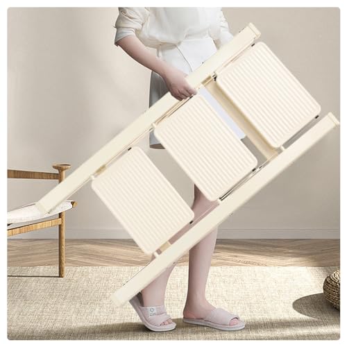 Image of DELAVALA 3 Step Ladder,Folding Step Stool with Wide Anti-Slip Pedal,330 lbs Portable Sturdy Steel Ladder for Your Kitchen, Pantry, Closets, Office, Space Saving