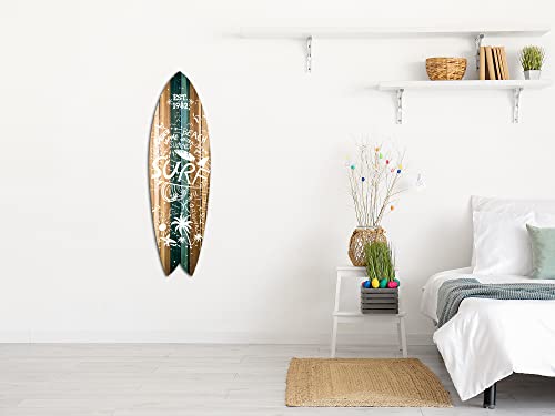 Planche de surf décorative Rider Beach DECLINA 100x30 cm - 4
