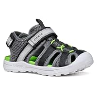 Geox J VANIETT Boy A, Sandalia, Dk Grey/Green, 29 EU