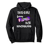Este bonito gráfico dice "This Girl Loves Her Hoverboard". Es un regalo divertido para los fans del hoverboard Eletric Scooter y los amantes del hoverboard Kart. Ideal para hoverboard y autoequilibrio en tu hoverboard.
