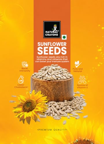 Image of Natural Craving Raw Sunflower Seeds for Eating 200g | Rich in Protein, Fiber & Vitamin E | Healthy Vegan Super Seeds | Natural Snack & Topping