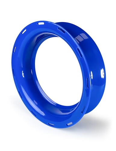 BLUEWING 7in Fishing Yoyo Spool Cuban Hand Reel Fish Line Plastic Reel Fishing Spooler Coiling Plate for Line Storage and Management, Blue