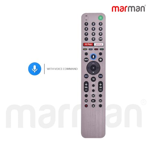 Image of marman Replacement of Sony Remote RMF-TX600U Model 4k Bravia Ultra HD OLED XR 55A80J 65A80J 75X90J Series Suitable for Smart TV with Voice Command Google Assistant - Pairing Must !