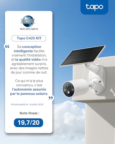 TP Link TAPO C425 KIT SOLAR - vue 4