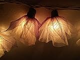 Thai Handmade 20 White Romantic Carnation Flower Fairy String Lights Wedding Party Floral Home Decor 3.5m
