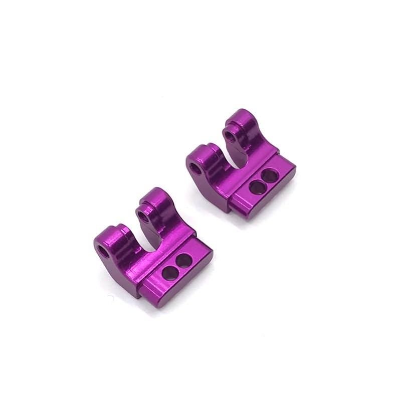 Amortisseur fixe WLtoys 124016 en alliage d'aluminium violet usiné pour châssis 1/12
