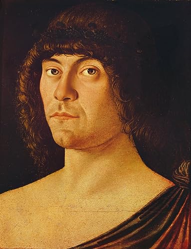 Affiches et gravures Antonello da Messina portrait du poète impression sur toile