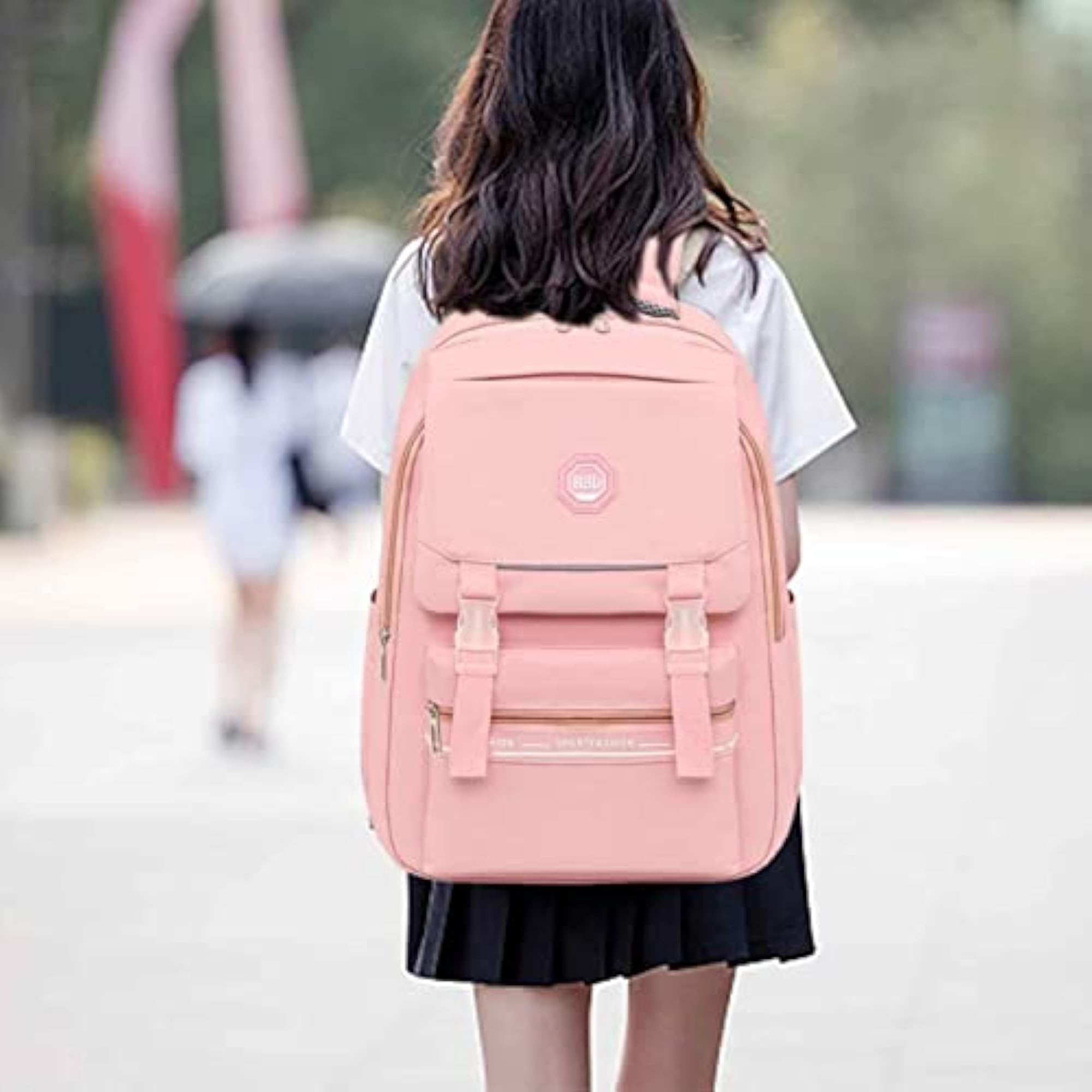 Cute Aesthetic Light Chess Academy Backpack for Girls