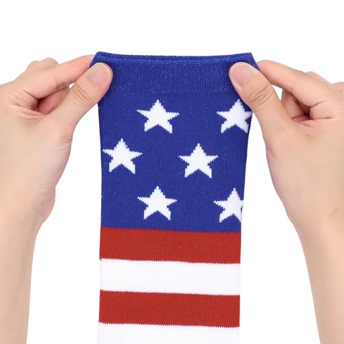 Image of Zando Womens Stripes Thigh High Socks Thigh Highs Casual Knee High Stockings