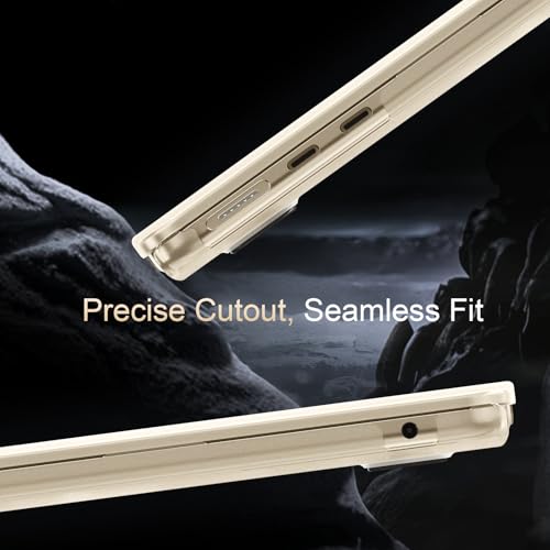 Image of AKIT Matte Case for MacBook Air 15 Inch M5 M4 M3 M2 2026-2023, Starlight