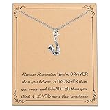 FUSTMW Saxophone Pendant Necklace Saxophone Lover Gifts Alto Sax Necklace Musical Instrument Jewelry Graduation Gift Music Student (Silver)
