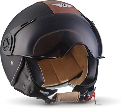 Casque Moto Demi Style Allemand Homologué ECE/DOT - Rétro Cruiser Scooter Homme Femme