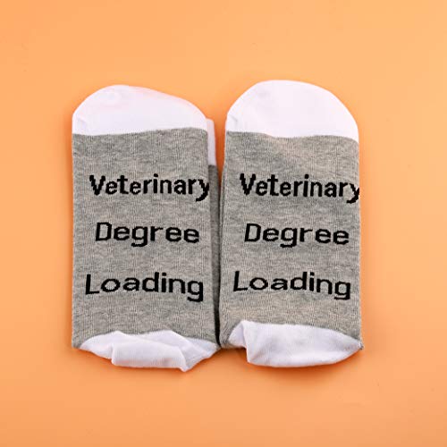 LEVLO Funny Veterinary Students Gift for her Veterinary Degree Loading Socks for College Senior Graduate Gifts4
