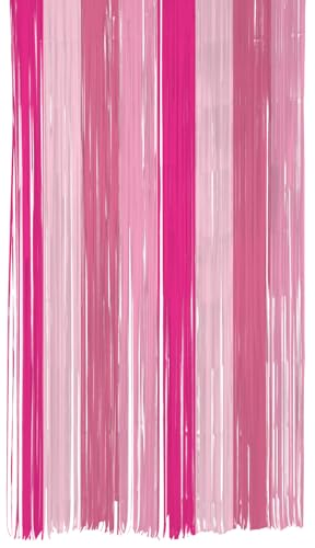 Folat 24317 Rosa Papier Party Dekorationen Party-Vorhang - Perfect...