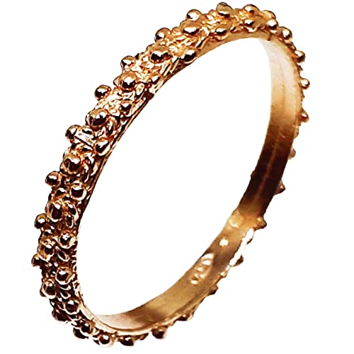 Bague alliance fine en argent massif avec filigrane sarde artisanal