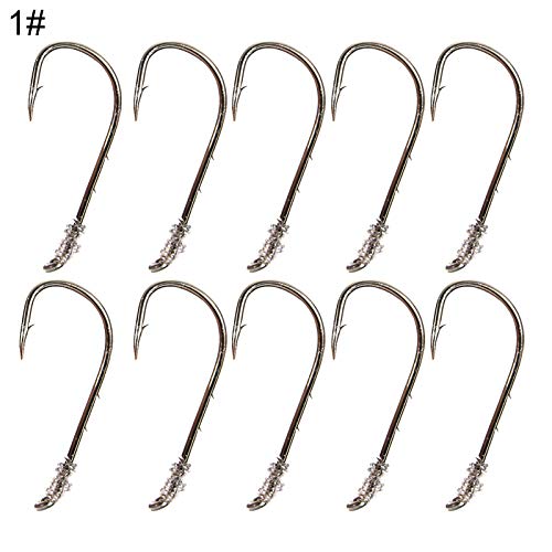 Gancho de peixe, 10 peças para uso ao ar livre, mini ganchos de pesca de aço carbono anticorrosão -