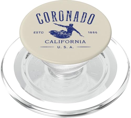 Design invecchiato Coronado California Surf PopSockets PopGrip per MagSafe