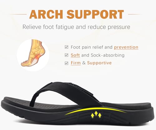 Image of COFACE Flip Flops for Women with Arch Support Beach Thong Sandals for Woman Adjustable Fashion Orthopedic Sandal Outdoor
