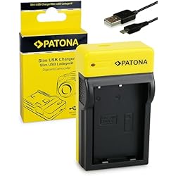 Cargador Bateria Nikon D60 PATONA Slim Cargador para EN-EL9, EN-EL9a Baterías Compatible con Nikon D40 D40x D60 D3000 D5000