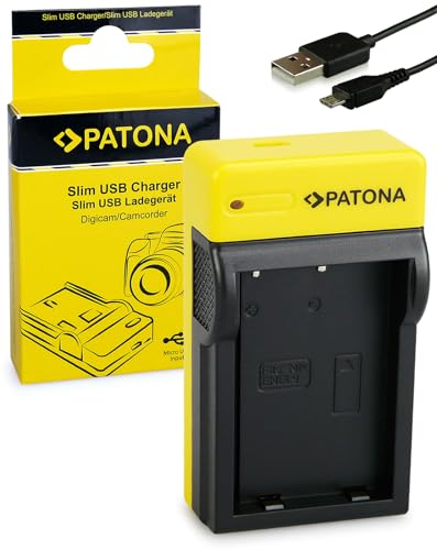 PATONA Slim Cargador para EN-EL9, EN-EL9a Baterías Compatible con Nikon D40 D40x D60 D3000 D5000