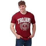 FOCO Troy Trojans NCAA Mens Team Crest T-Shirt - Cardinal - XL