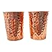 Siddhivinayak Overseas Set of 2 Hammmered Pure Copper Cups For Drinking Water Glasses Tumblers Glass for Ayurveda Health Benefits