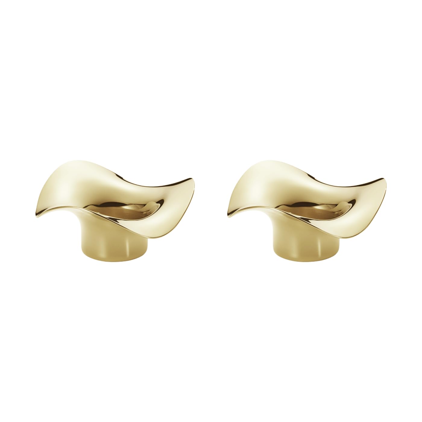 Georg Jensen Cobra Tealight Set 2pcs, Gold, H: 49 mm / 1.93 inches, diameter : 3.9 inches - Image 3