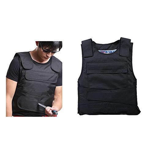 Aohuada Security Stichschutzweste,Wachschutz Polizei Metallgewebe Ballistische Tactical Weste Draussen Schutzweste Paintball Airsoft Für Outdoor Aktivitäten Cover