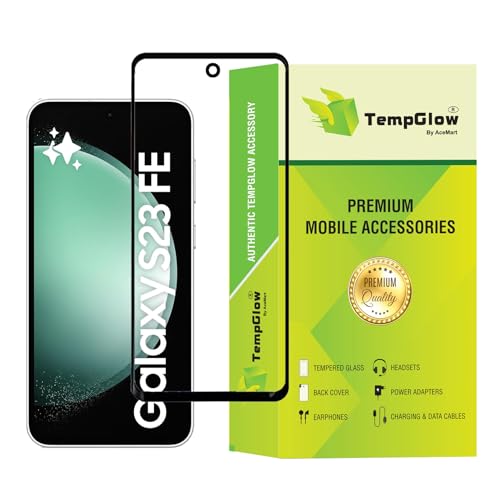 Image of Screen Protector for Samsung Galaxy S23 FE 5G (Black) Tempered Glass Edge-to-Edge 6D Screen Guard With Installation Kit