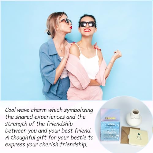 Birthday Gifts for Women, Silver Wave Bracelet Gift for Happy Birthday 21st, 30th, 40th, 50th, 60th Birthday Gift Ideas for Women Ladies Bestie Friend Sister Mom Daughter Wife Grandma4