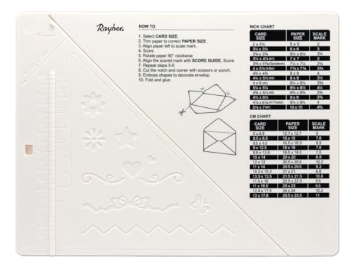 Rayher Scoring Board Mehrzweck Falzbrett, mini, 18 x 14 cm, inklusiv...