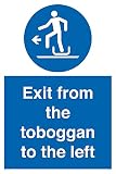 Salga del tobogan a la izquierda