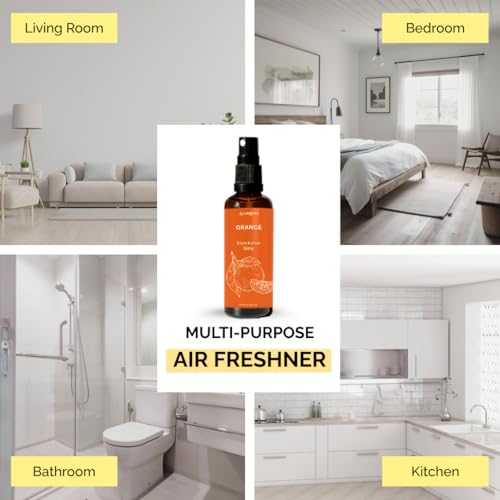 Image of Orange Air Freshener Spray for Room, Linen & Pillow 100ml by Aromafume