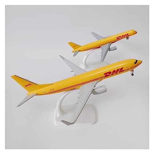 Modelo de avión Boeing 737 757 B737 B757 DHL coleccionable fundido a presión con ruedas móviles 7