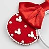 JIAHANG Christmas Velvet Mouse Ears Headband with Pearls, Red Hair Bow Hairband with Beads, Party Decoration Headwear Hair Accessories for Women Girls #1