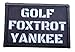 Golf Foxtrot Yankee Morale Patch Removable Hook and Loop for Molle Gear, Operator Hat, Rucksack, Pack Bag, Backpack, Made in The USA