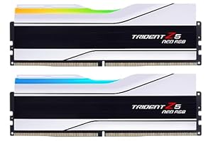 G.SKILL Trident Z5 Neo RGB Serie (AMD Expo) DDR5 RAM 32 GB (2 x 16 GB) 6400MT/s CL32-39-39-102 1,40 V Desktop Computer Arbeitsspeicher UDIMM – Mattweiß (F5-6400J3239G16GX2-TZ5NRW)