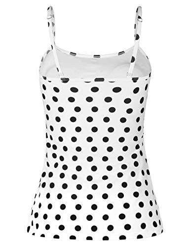 Hilor Women's Ruffled Flounce Tankini Top Flowy Layered Swimsuits Bathing Suits Tiered Swim Tops3