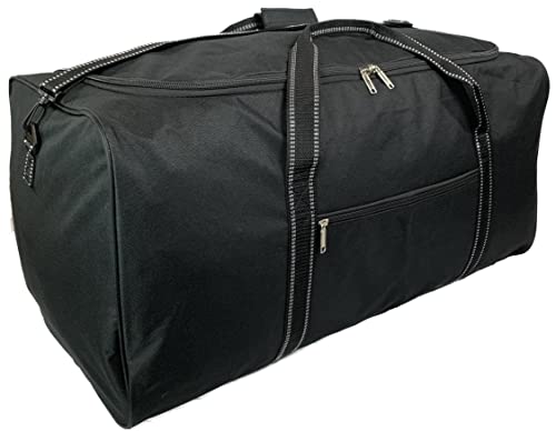 Grand sac de voyage noir 140 litres - Grand sac fourre-tout pour le week-end, le rangement des vêtements, la salle de sport, le linge, Noir , 100L : 1 x Pack, Fourre-tout Cover