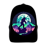 Photo Gallery mutli color forest bigfoot sasquatch zaino per computer portatile carino borsa da viaggio casual zaino da 16 pollici borse a tracolla Photo Gallery mutli color forest bigfoot sasquatch zaino per computer portatile carino borsa da viaggio casual zaino da 16 pollici borse a tracolla