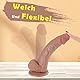 19.5CM Dildo - Silikon Dildos Realistischer Penis mit Starker Saugnäpfe XXL Dildo Stimulate G-Punkt Anal Dildo Analdildo Anal Plug Sex Toy Erotisches Sexspielzeug für Frauen Männer Couples Adults