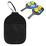 Fiyooau Pickleball Paddle Cover, Universal Size 8.26 x 11.8 Inch Pickleball Paddle Case with Zipper and Mesh Pocket, Storage Bag Fits Most Standard Pickleball Racquets