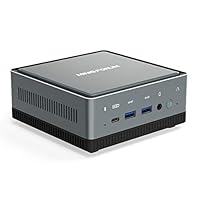 Mini-PC, Minisforum U820 Windows 10 Pro Desktop-Computer mit 8th Intel Core i5-8279U 4C / 8T 8GB DDR4 + 256GB SSD, HDMI/DP/USB-C 4K@60Hz-Ausgang, 2X RJ45-Anschluss, WIFI6 AX200, BT5.1
