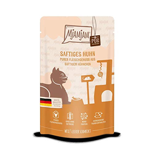 Produktbild von MjAMjAM Katzen Nassfutter purer Fleischgenuss Hühnchen pur - 12 x 125 g