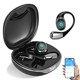 AI Übersetzer Kopfhörer mit Echtzeit-Übersetzung in 144 Sprachen, Bluetooth Kopfhörer mit HD-Stereo-Sound, ENC-Rauschunterdrückung, 40h Laufzeit, IPX7 wasserdicht für Reisen und Business (Schwarz)