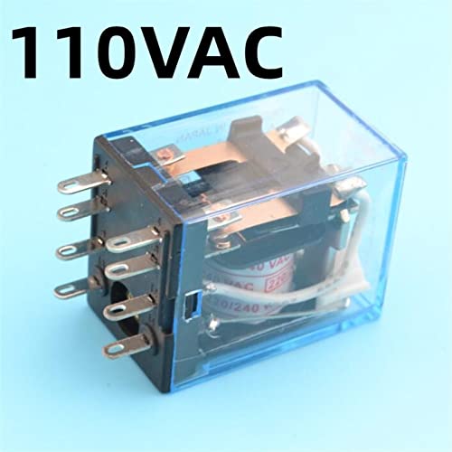 Relais électromécanique MY2NJ DPDT 110VAC bleu pack de 50 broches