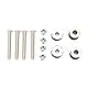 Sissy Bar Docking Kit, Motorrad Docking Hardware Kit Sissy Bar Rack Befestigungsschraube Passend für Eisen 1200