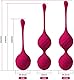 Luvsex Liebeskugeln Kegel Balls Kugeln Beckenbodentrainer 3er Set Silikon Perfekt für Sie Frauen zum Beckenbodentraining Luvsex